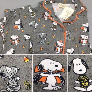 2pc Munki Munki Halloween Snoopy Costume Womens Pajama Set Lounge Size LARGE